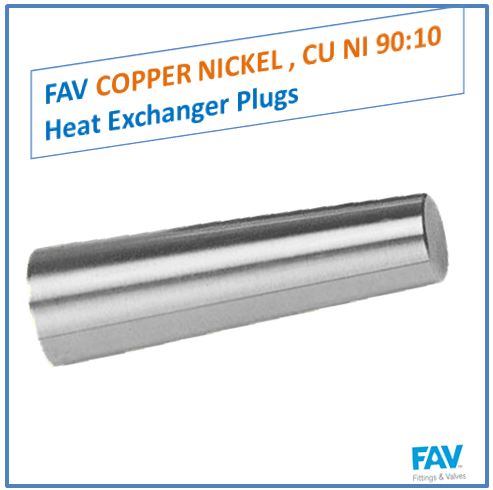 Copper Nickel CU NI 90 10 Heat Exchanger Plugs