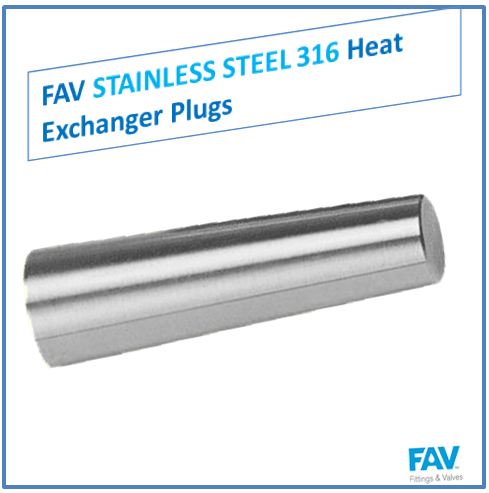 Stainless Steel 316 Heat Exchanger Plugs