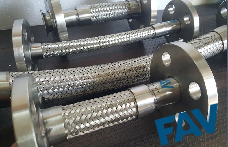 SS Flexible Hose with Flange Swivel Connection FAV