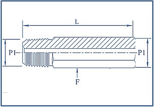 High Pressure Hex Long Adaptor ,10000 psi