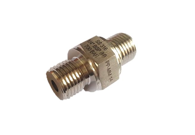 Hex Nipple BSP Male X BSP Male 6000psi