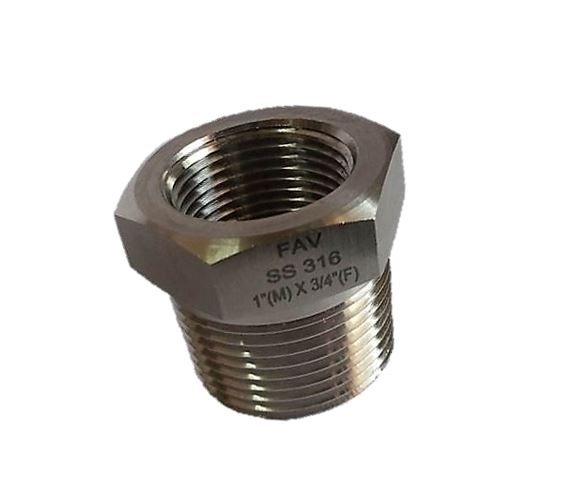 High Pressure Fitting 1/2" x 1/2" Hex Pipe Nipple Connector 6000 psi 