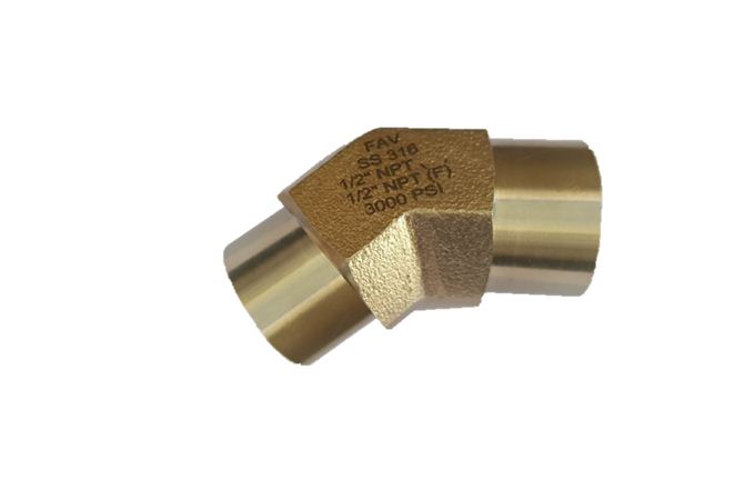 Pipe 45 Deg Elbow Female X Female 6000psi